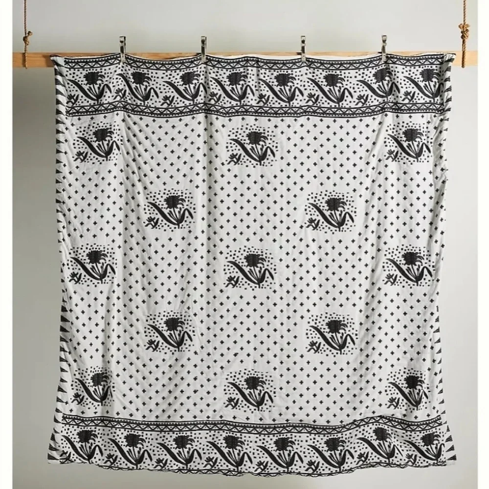 Anthropologie Jacquard-Woven Jeanette Duvet Cover Queen NWT